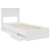 vidaXL Struttura del letto Bianco 75 x 190 cm Legno Ingegnerizzato