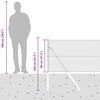 vidaXL Palo della recinzione Argento 25 x 0,8 m (rete 25 x 25 mm)