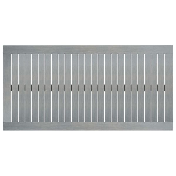 vidaXL Tavolino da Caffè 100x50x33 cm Grigio Legno Massello di Acacia