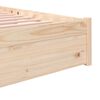vidaXL Giroletto senza Materasso in Legno Massello 200x200 cm