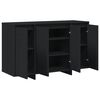 vidaXL Credenza Nero 120 x 41 x 75 cm Legno multistrato