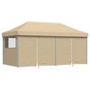 vidaXL Tenda Party Beige 292 x 580 x 315 cm Tessuto Oxford