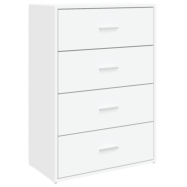 vidaXL Credenze 2 pz Bianche 60x31x84 cm in Legno Multistrato