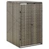 vidaXL Copribidone Singolo Grigio 70x80x117 cm in Polyrattan