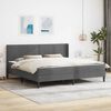 vidaXL Struttura letto con materasso Grigio scuro 200 x 200 cm Velluto