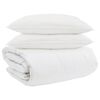 vidaXL Set di Piumoni con cuscino 3 pz Bianco Piuma d'anatra