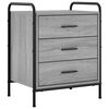 vidaXL Armadio da Notte Sonoma grigio 48 x 36,5 x 60 cm