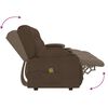 vidaXL Divano Massaggio a 4 Posti con Portabicchieri Marrone