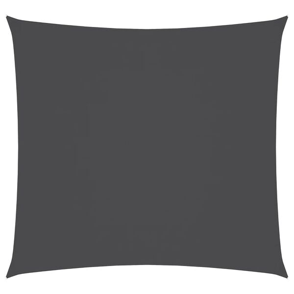 vidaXL Parasole a Vela Oxford Quadrato 3,6x3,6 m Antracite