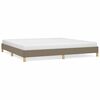 vidaXL Giroletto senza Materasso Tortora 200x200 cm in Tessuto