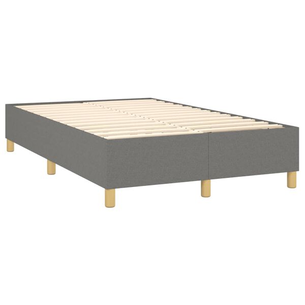 vidaXL Struttura Letto a Rete a Molle Grigio Scuro 120x200 cm Tessuto