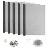 vidaXL Copertura per pozzetto di luce con clip 5 pz 70 x 130 cm Grigio