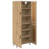 vidaXL Credenza 2 pcs Rovere artigianale 69,5 x 34 x 180 cm