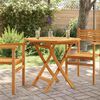 vidaXL Tavolo da Giardino Pieghevole 85x85x76cm Legno Massello di Teak