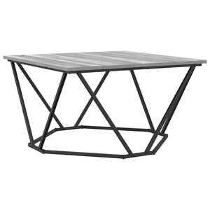 vidaXL Tavolino da salotto Grigio Sonoma 80 x 80 x 45 cm