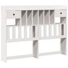 vidaXL Letto Libreria senza Materasso Bianco 140x190 cm Legno di Pino