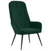 vidaXL Sedia Relax Verde Scuro in Velluto