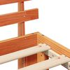 vidaXL Struttura del letto Marrone cerato 90 x 200 cm Pino massello