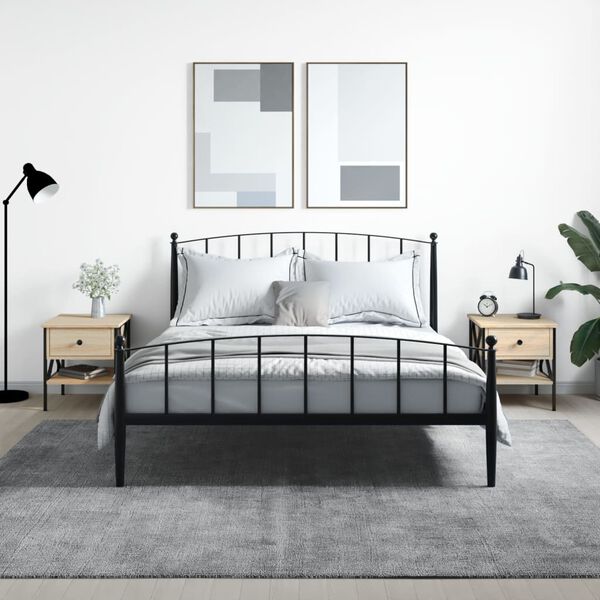 vidaXL Comodini 2 pz Rovere Sonoma 40x42x45 cm in Legno Multistrato