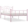 vidaXL Giroletto Rosa in Metallo 100x200 cm