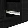 vidaXL Mobile Porta TV con Luci LED Rovere Nero 193,5x41x50 cm
