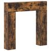 vidaXL Cornice per camino Rovere Fumo 102 x 18 x 100,5 cm