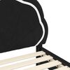 vidaXL Struttura letto bambini con testata Nero 90 x 190 cm Velluto