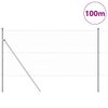 vidaXL Palo della recinzione Argento 100 x 1,2 m (rete 50 mm) Acciaio