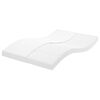 vidaXL Materasso in Schiuma Bianco 140x190 cm 7 Zone Durezza 20 ILD