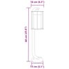 vidaXL Lampade da Terra per Esterni 3 pz Nere 60 cm in Acciaio Inox