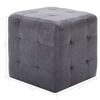 vidaXL Pouf 2 pz Grigio 30x30x30 cm in Similpelle Scamosciata