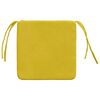 vidaXL Cuscini per Seduta 4 pcs Giallo 40 x 40 x 3 cm Velluto
