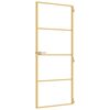 vidaXL Porta Interni Sottile Oro 83x201,5cm Vetro Temperato Alluminio