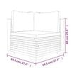 vidaXL Set Divani da Giardino 7 pz con Cuscini Legno Massello di Teak