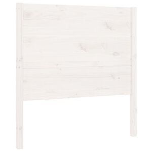 vidaXL Testiera per Letto Bianca 106x4x100cm in Legno Massello di Pino