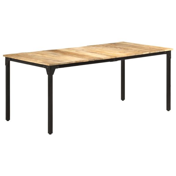 vidaXL Tavolo da Pranzo 180x90x76 cm in Legno di Mango Grezzo