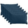 vidaXL Federa 6 pz HOUTEN Blu navy 30 x 50 cm corduroy