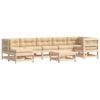 vidaXL Set Lounge da Giardino 8 pz Marrone Cerato