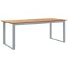vidaXL Tavolo da Giardino Grigio 200 x 90 x 75 cm