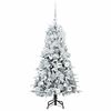 vidaXL Albero di Natale Artificiale con Rami Pieghevoli Verde 120 cm