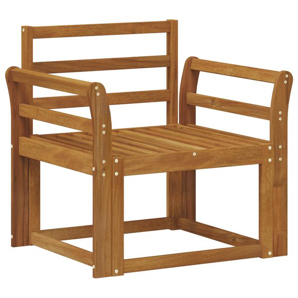 vidaXL Divano da esterno Legno di Acacia Massello Naturale