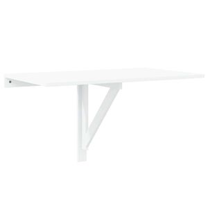 vidaXL Tavolo Pieghevole da Parete Bianco 100x60 cm