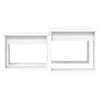 vidaXL Set di Tavolini da Caff&egrave; 2 pcs Bianco Legno multistrato