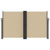 vidaXL Tenda da Sole Laterale Retrattile Beige 140x1000 cm