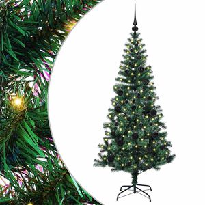 vidaXL Albero di Natale artificiale con luci integrate Verde 150 cm