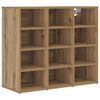 vidaXL Mobile per scarpe Rovere artigianale 77,5 x 30 x 67 cm