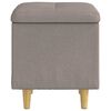 vidaXL Pouf contenitore con cuscino Talpa 40 x 40 x 45 cm Tessuto