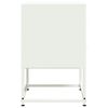 vidaXL Comodino Bianco 36x39x60,5 cm in Acciaio