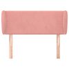 vidaXL Testiera ad Orecchio Rosa 83x23x78/88 cm in Velluto