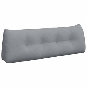 vidaXL Cuscino per Schiena Grigio chiaro 140 x 24 x 50 cm Tessuto